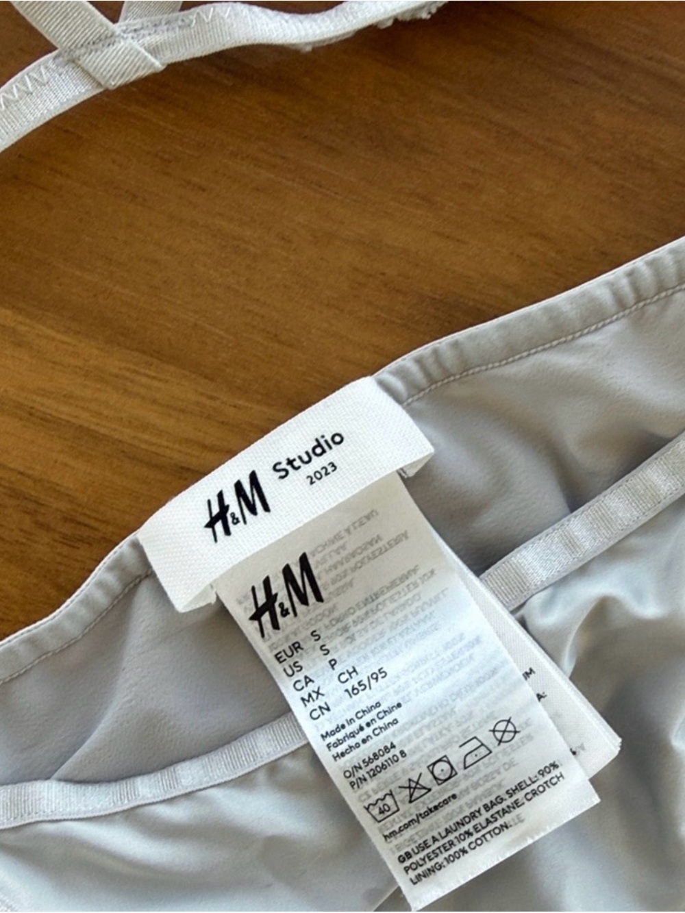H&M Studio Soft Gray Bikini Bottom - Picture 2 of 5